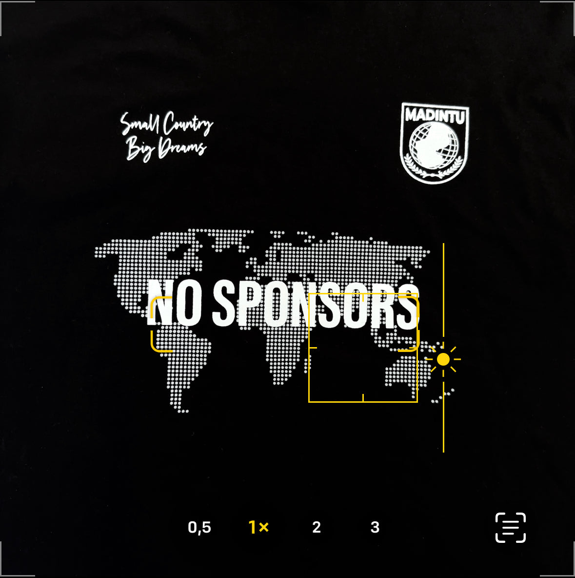 NO SPONSORS T-shirt (Black)